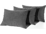 Rückenkissen MAINTAL, grau, Microfaser, Funktionskissen, 3-teiliges Set
