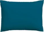 Kissenbezug SCHLAFGUT "Premium Kissenbezug Knitted Jersey (1 St)", blau (petrol deep), B:70cm L:90cm, Jersey, Obermaterial: 95% Baumwolle, 5% Elasthan, Kissenbezüge, Kissenbezug, Ton-in-Ton Reißverschluss, Bio-Baumwolle mit Elasthan, Uni, OEKO Tex