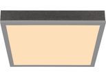 GLOBO LIGHTING Deckenleuchte "DORO", silberfarben, H: 6cm, 1 Stk., Leuchten, Deckenlampe Wohnzimmer-Leuchte Schlafzimmer-Leuchte Flur Küche, Deckenleuchte