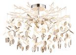GLOBO LIGHTING Deckenleuchte "DANNA", verchromt, 8, Ø 61cm H: 46cm, 1 Stk., Leuchten, Deckenleuchte mit Kristallen, luxuriös, elegant & hell, Deckenleuchte