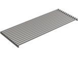 Grillrost RÖSLE, silber (silberfarben), B:18cm H:1,5cm L:45cm, Edelstahl, Grillroste, für VIDERO G3/G6, optimales Grillbranding