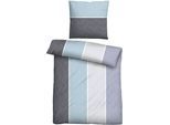 Bettwäsche "0561125", blau (eisblau), B/L: 135cm x 200cm, 1 Stk., 1 Stk., Microfaser, B/L: 80cm x 80cm, 2 Stk., Microfaser, Obermaterial: 100% Polyester, CASTELL - MARKENBETTWÄSCHE, Bettwäsche, Bettwäsche, feiner Glanz + weicher Griff, pflegeleicht, ganzjährig einsetzbar, RV