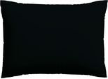 Kissenbezug SCHLAFGUT "Premium Kissenbezug Woven Satin (1 St)", schwarz (off, schwarz), B:40cm L:80cm, Mako-Satin, Obermaterial: 100% Baumwolle, Kissenbezüge, Kissenbezug, Ton-in-Ton Reißverschluss, Fadendichte von 300tc, Uni, OEKO Tex