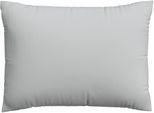 Kissenbezug SCHLAFGUT "Premium Kissenbezug Knitted Jersey (1 St)", grau (grau light), B:70cm L:90cm, Jersey, Obermaterial: 95% Baumwolle, 5% Elasthan, Kissenbezüge, Kissenbezug, Ton-in-Ton Reißverschluss, Bio-Baumwolle mit Elasthan, Uni, OEKO Tex