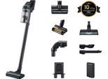 SAMSUNG Akku-Handstaubsauger "VS70H25XHT/WD, Jet 85S Wet&Clean", schwarz (teal grün), B:25cm H:113cm T:20,2cm, Akkusauger, beutellos, 770 W, beutellos, Ersatzakku separat erhältlich