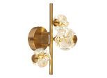 GLOBO LIGHTING Wandleuchte "VIRINA", goldfarben, H: 27cm, 1 Stk., Leuchten, Wandlampe Wand Wohnzimmer Flur Wandbeleuchtung, Wandleuchte