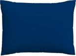 Kissenbezug SCHLAFGUT "Premium Kissenbezug Woven Satin (1 St)", blau (blau deep), B:60cm L:80cm, Mako-Satin, Obermaterial: 100% Baumwolle, Kissenbezüge, Kissenbezug, Ton-in-Ton Reißverschluss, Fadendichte von 300tc, Uni, OEKO Tex
