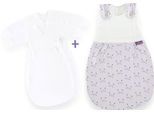 Babyschlafsack TRÄUMELAND "Set Schmusekatze", Baby, Gr. 68/74,mit Reißverschluss, bunt, Obermaterial: 100% Baumwolle, Schlafsäcke