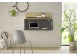 Wandsekretär HOME AFFAIRE "CiTY/GiRON", grau (anthrazit), B:100cm H:35cm T:30cm, Sekretäre, zeitlos modern, wohnliches Home Office, Breite 100 cm