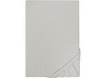 Spannbettlaken "Jersey in Gr. 90x200, 140x200 oder 180x200 cm", grau (sturmgrau), L:200cm, Jersey, Obermaterial: 100% Baumwolle, CASTELL - MARKENBETTWÄSCHE, Bettlaken, Spannbettlaken, aus Baumwolle, für Matratzen bis 22 cm Höhe, Bettlaken, Spannbetttuch