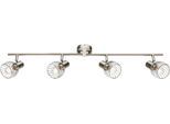 GLOBO LIGHTING Deckenstrahler "TEXAS", silber (nickel matt), H: 14,5cm, 1 Stk., Leuchten, Spot Deckenspot Flur Schlafzimmer Wohnzimmer, Deckenstrahler