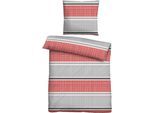 Bettwäsche "0360444", rot (rubin), B/L: 155cm x 220cm, 1 Stk., 1 Stk., Fleece, B/L: 80cm x 80cm, 2 Stk., Fleece, Obermaterial: 100% Polyester, CASTELL - MARKENBETTWÄSCHE, Bettwäsche, Bettwäsche, Thermo-Fleece, absolut flauschig, weich + wohlig warm, pflegeleicht