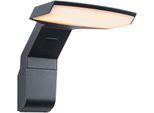 LED Außen-Wandleuchte PAULMANN "Zenera 230V anthrazit 2.200 - 3.000 K", grau (anthrazit), B:15cm H:14,9cm T:19,4cm, Leuchten, insektenfreundlich und seewasserresistent