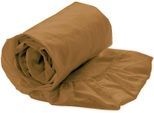 Spannbettlaken HECKETT & LANE "Yellow Spannbetttuch Percale", braun (cognac, braun), B:140cm L:200cm, Perkal, Obermaterial: 100% Baumwolle, Bettlaken, Spannbettlaken, Spannbetttuch aus 100% Baumwolle, Hochwertige Perkal, Gummizug rundum