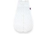 Babyschlafsack TRÄUMELAND "Sommerschlafsack LIEBMICH Baumwolle, Design Sternchen grau", Baby, Gr. L: 78cm, 70, weiß, Bezug: 100% Baumwolle, Schlafsäcke