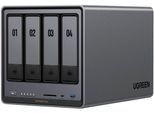 UGREEN NAS-Gehäuse "NASync DXP4800 Plus EU (ohne Laufwerke)", grau (grau, schwarz), 64, NAS-Server