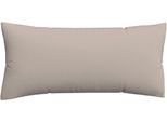 Kissenbezug SCHLAFGUT "Premium Kissenbezug Woven Satin (1 St)", beige (sand mid), B:40cm L:80cm, Mako-Satin, Obermaterial: 100% Baumwolle, Kissenbezüge, Kissenbezug, Ton-in-Ton Reißverschluss, Fadendichte von 300tc, Uni, OEKO Tex