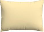 Kissenbezug SCHLAFGUT "Premium Kissenbezug Woven Satin (1 St)", gelb (gelb mid), B:60cm L:80cm, Mako-Satin, Obermaterial: 100% Baumwolle, Kissenbezüge, Kissenbezug, Ton-in-Ton Reißverschluss, Fadendichte von 300tc, Uni, OEKO Tex