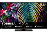 TOSHIBA QLED-Fernseher "65QV3F63DA", Energieeffizienz: E (A-G), schwarz, 65, Fernseher