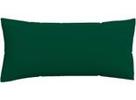 Kissenbezug SCHLAFGUT "Premium Kissenbezug Knitted Jersey (1 St)", grün (grün deep), B:40cm L:80cm, Jersey, Obermaterial: 95% Baumwolle, 5% Elasthan, Kissenbezüge, Kissenbezug, Ton-in-Ton Reißverschluss, Bio-Baumwolle mit Elasthan, Uni, OEKO Tex