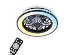 BRILONER LEUCHTEN LED Deckenleuchte "VENTURO", matt, schwarz, 1, Ø 38cm H: 14cm, 1 Stk., Leuchten, 38 x 14 cm (DxH), Schlafzimmer, Wohnzimmer, Esszimmer, Flur, Küche, LED Deckenleuchte