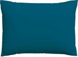Kissenbezug SCHLAFGUT "Premium Kissenbezug Knitted Jersey (1 St)", blau (petrol deep), B:60cm L:80cm, Jersey, Obermaterial: 95% Baumwolle, 5% Elasthan, Kissenbezüge, Kissenbezug, Ton-in-Ton Reißverschluss, Bio-Baumwolle mit Elasthan, Uni, OEKO Tex