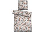 Bettwäsche "0561124", orange (terra), B/L: 135cm x 200cm, 1 Stk., 1 Stk., Microfaser, B/L: 80cm x 80cm, 2 Stk., Microfaser, Obermaterial: 100% Polyester, CASTELL - MARKENBETTWÄSCHE, Bettwäsche, Bettwäsche, feiner Glanz + weicher Griff, pflegeleicht, ganzjährig einsetzbar, RV