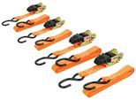 Spanngurt LAS, orange (orange, schwarz), B:2,5cm L:500cm, Polyester, Spanngurte