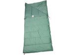 Deckenschlafsack POLYDAUN "Schlafsack Light Comfort", grün, Schlafsäcke, B/L: 85cm x 210cm, umlaufender Reißverschluss, Obermaterial: 100% Baumwolle, L:210cm