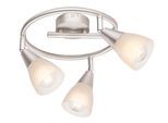 GLOBO LIGHTING Deckenstrahler "TADEUS I", silber (nickel matt), Ø 29cm H: 19cm, 1 Stk., Leuchten, Spot Deckenspot Flur Schlafzimmer Wohnzimmer, Deckenstrahler