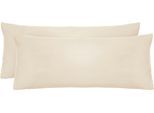 Kissenbezug BIBERNA "Michi Feinjersey mit Reißverschluss", grau (kitt), B:40cm L:80cm, Feinjersey, Obermaterial: 100% Baumwolle, Kissenbezüge, Kissenbezug, verschiedene Größen, Feinjersey Kissenhülle aus 100% Baumwolle