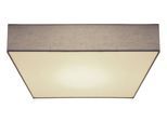 GLOBO LIGHTING Deckenleuchte "SANNA", grau, 1, H: 13cm, 1 Stk., eckig, Leuchten, Deckenleuchte weiß/Anthrazit, Opalglas, E27 LEDs, Deckenleuchte