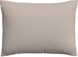 Kissenbezug SCHLAFGUT "Premium Kissenbezug Woven Satin (1 St)", beige (sand mid), B:60cm L:80cm, Mako-Satin, Obermaterial: 100% Baumwolle, Kissenbezüge, Kissenbezug, Ton-in-Ton Reißverschluss, Fadendichte von 300tc, Uni, OEKO Tex