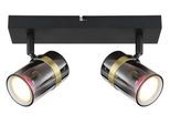 GLOBO LIGHTING Deckenstrahler "TRABBY", schwarz (schwarz matt), H: 12,5cm, 1 Stk., Leuchten, Spot Deckenspot Flur Schlafzimmer Wohnzimmer, Deckenstrahler