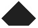Bodenschutzplatte HANSEATIC "für Kaminöfen Fünfeck 110 Stahl", schwarz, B:110cm H:2mm L:110cm, Stahl, Bodenschutzplatten, Stahl-Fünfeck, 110 x 110 cm, 2mm Stärke, schwarz, zum Funkenschutz