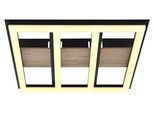 GLOBO LIGHTING Deckenleuchte "FROOMY", schwarz matt, H: 5,5cm, 1 Stk., Leuchten, Deckenlampe Wohnzimmer-Leuchte Schlafzimmer-Leuchte Flur Küche, Deckenleuchte