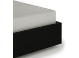 Spannbettlaken HECKETT & LANE "Elementi", grau (cloud, grau), B:90cm L:220cm, Mako-Satin, Obermaterial: 100% Baumwolle, Bettlaken, Spannbettlaken, Laken aus 100% Baumwolle, hochwertiges Mako-Satin, Betttuch ab 90x200
