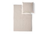 Bettwäsche S.OLIVER "Feinflanellbettwäsche s.Oliver", beige, B/L: 135cm x 200cm, 1 Stk., 1 Stk., Feinflanell, B/L: 80cm x 80cm, 2 Stk., Feinflanell, Obermaterial: 100% Baumwolle, Bettwäsche, Bettwäsche, im schlichten Wendedesign