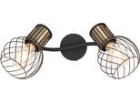 GLOBO LIGHTING Deckenstrahler "ARGUSTO", schwarz (schwarz matt), H: 18,5cm, 1 Stk., Leuchten, Spot Deckenspot Flur Schlafzimmer Wohnzimmer, Deckenstrahler