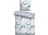 Wendebettwäsche "Oscar", grau, B/L: 135cm x 200cm, 1 Stk., 1 Stk., Renforcé, B/L: 80cm x 80cm, 2 Stk., Renforcé, Obermaterial: 100% Baumwolle, CASTELL - MARKENBETTWÄSCHE, Bettwäsche, Wendebettwäsche, atmungsaktiv, strapazierfähig, temperaturausgleichend, Reißverschluss