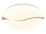 GLOBO LIGHTING Deckenleuchte "LETICIA", weiß, Ø 39cm H: 8cm, 1 Stk., Leuchten, Deckenlampe Wohnzimmer-Leuchte Schlafzimmer-Leuchte Flur Küche, Deckenleuchte