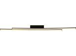 GLOBO LIGHTING Deckenleuchte "KIRINA", schwarz (schwarz matt), H: 6,6cm, 1 Stk., Leuchten, Deckenlampe Wohnzimmer-Leuchte Schlafzimmer-Leuchte Flur Küche, Deckenleuchte
