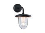 LED Außen-Wandleuchte PAULMANN "Vintario IP44 rund 180x250mm max. 20W 230V Anthrazit Aluminium", grau (anthrazit), B:18cm H:30,5cm T:25cm, Leuchten, seewasserresistent