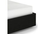 Spannbettlaken HECKETT & LANE "Elementi", weiß, B:90cm L:220cm, Mako-Satin, Obermaterial: 100% Baumwolle, Bettlaken, Spannbettlaken, Laken aus 100% Baumwolle, hochwertiges Mako-Satin, Betttuch ab 90x200