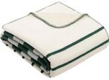 Wohndecke S.OLIVER "Kuscheldecke s.Oliver", grün (grün, silbergrau), B:150cm L:200cm, Baumwolle, Polyacryl, Polyester, Wohndecken, Wohndecke, mit modernen Streifen