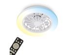 BRILONER LEUCHTEN LED Deckenleuchte "PAFO", weiß matt, 1, Ø 38cm H: 14cm, 1 Stk., Leuchten, 38 x 14 cm (DxH), Schlafzimmer, Wohnzimmer, Esszimmer, Flur, Küche, LED Deckenleuchte