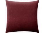 Kissenbezüge ESTELLA "Velvet", burgund, B:50cm L:50cm, Polyester, Obermaterial: 100% Polyester, Kissenbezüge