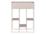 Möbelix , Beige , Metall , quadratisch , 25x80x60 cm ,