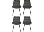 Mid.you , Grau , Holz, Metall, Textil , Pappel , Sperrholz , 49x85x61 cm ,