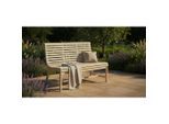Ambia Garden Gartenbank, Teak, Holz, Akazie, Hartholz, 2-Sitzer, 125x87x66 cm, Gartenmöbel, Gartenbänke